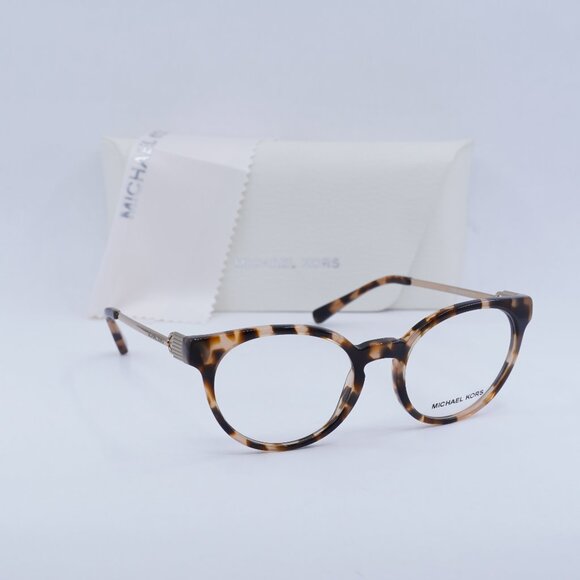 Final Price! Michael Kors Kea MK4048 3155 Havana/Gold Eyeglasses 51mm - Picture 1 of 10